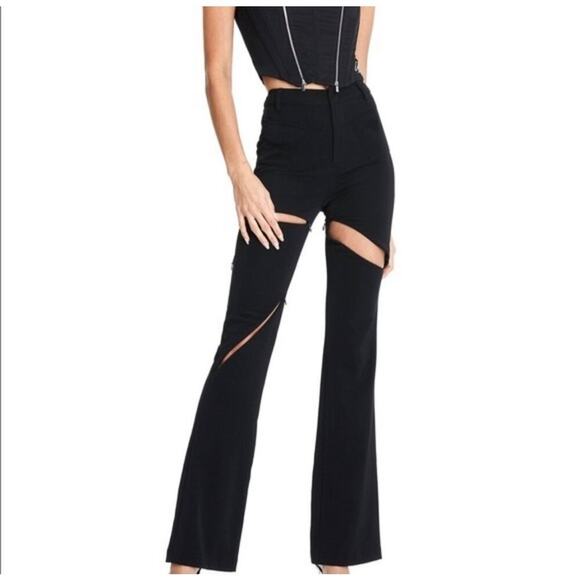 I.AM.GIA Valencia Zipper Slack Pants In Black Size Medium